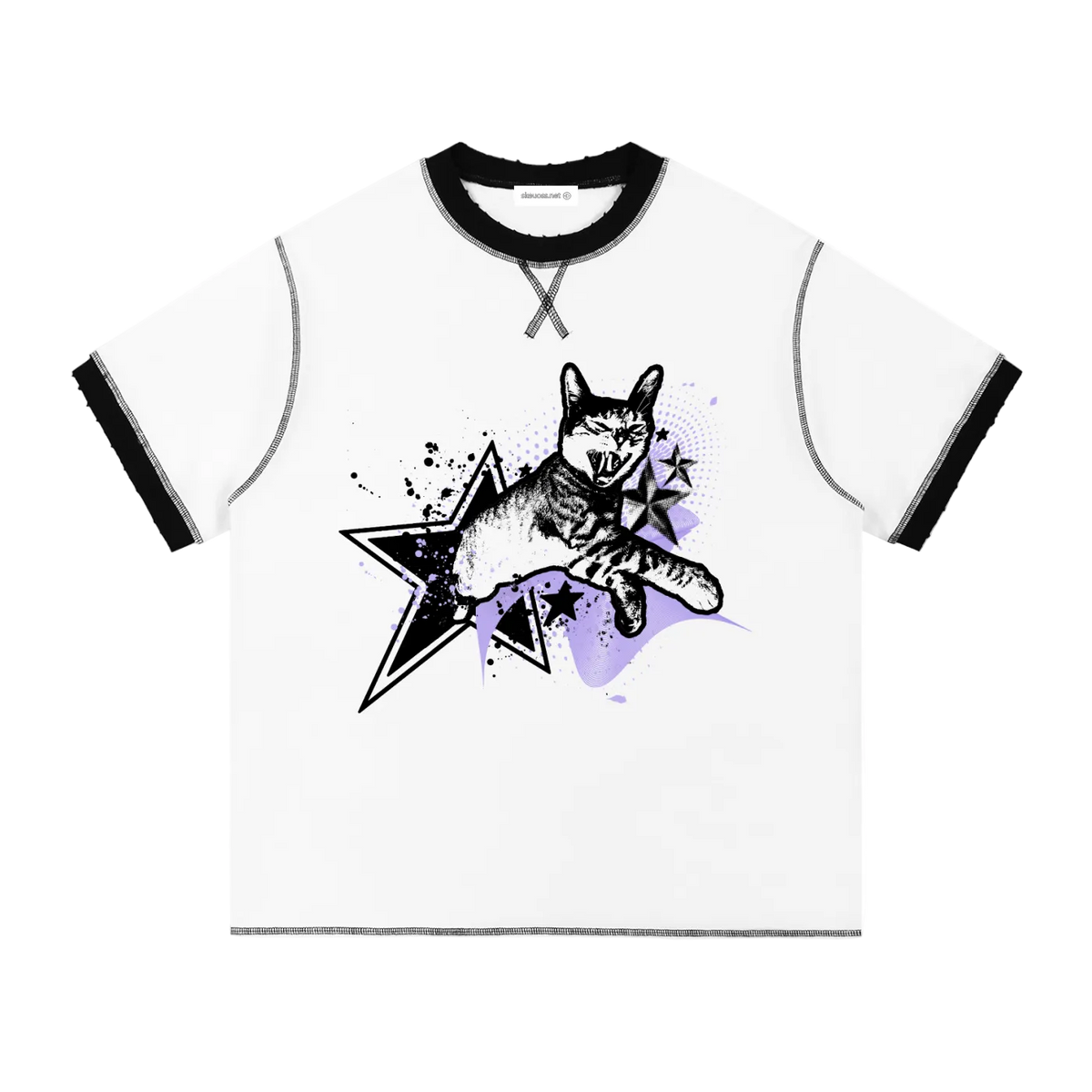 Frutiger Cat T-Shirt - Purple