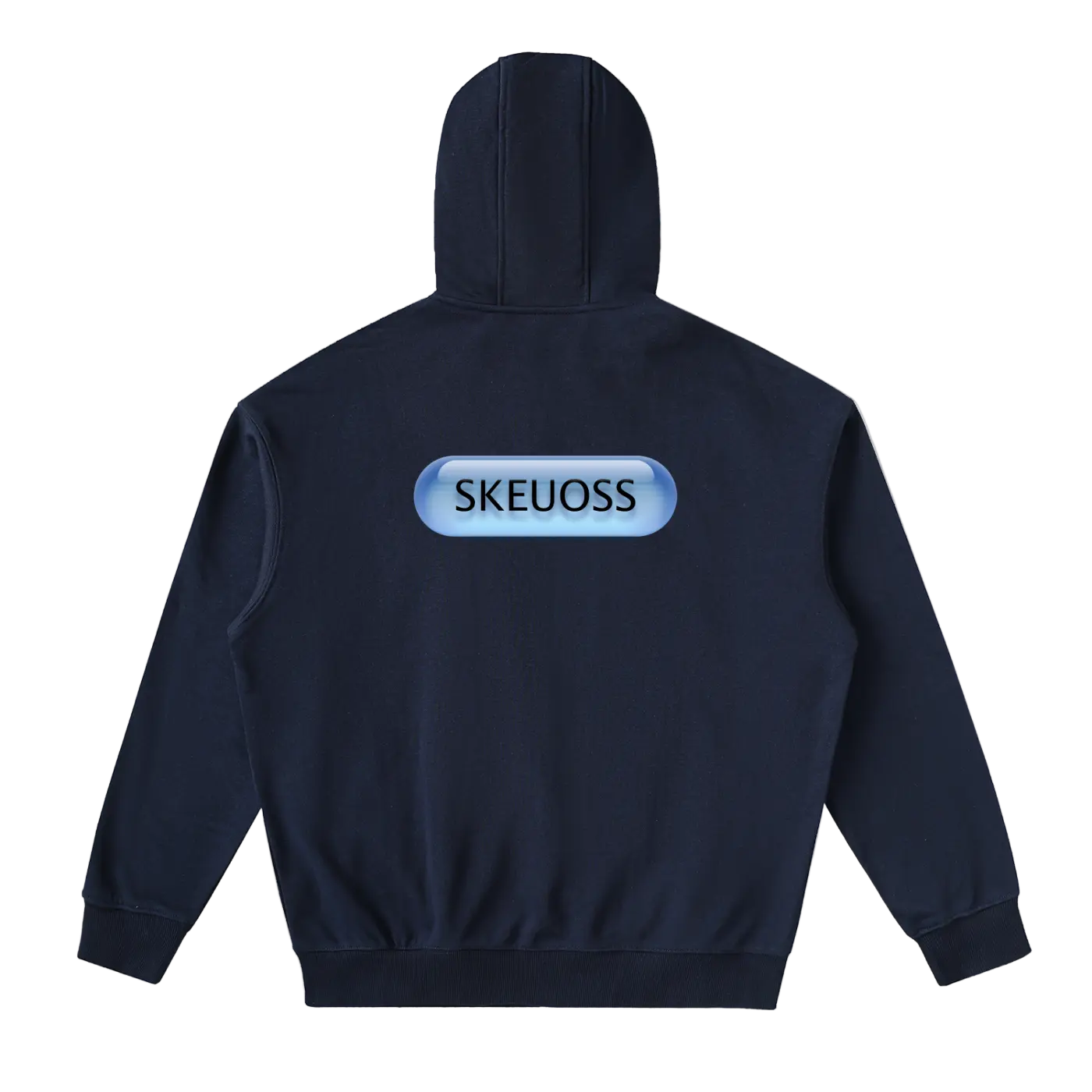 Aqua Skeuoss Zip-Up Hoodie