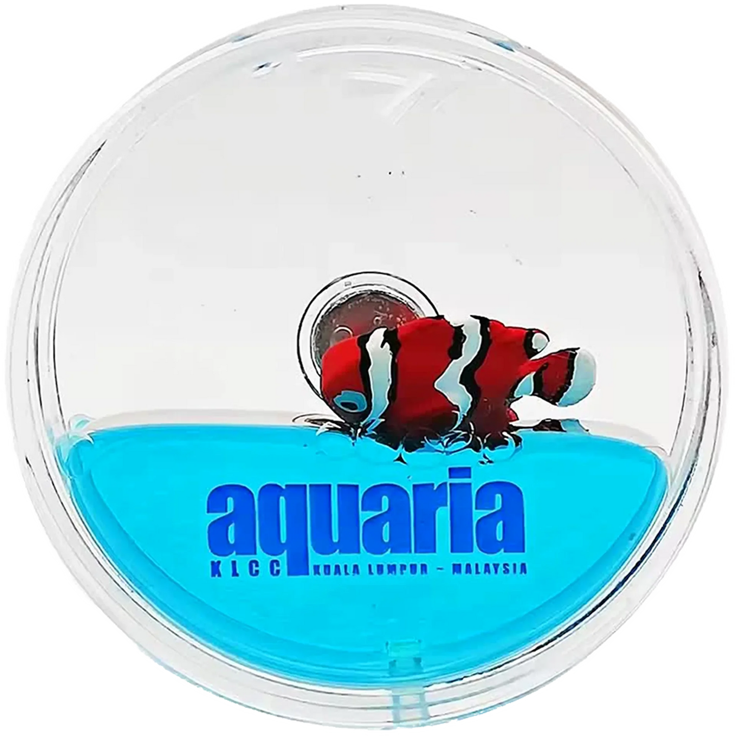 Frutiger Aero Magnet with Liquid and Floating Clownfish