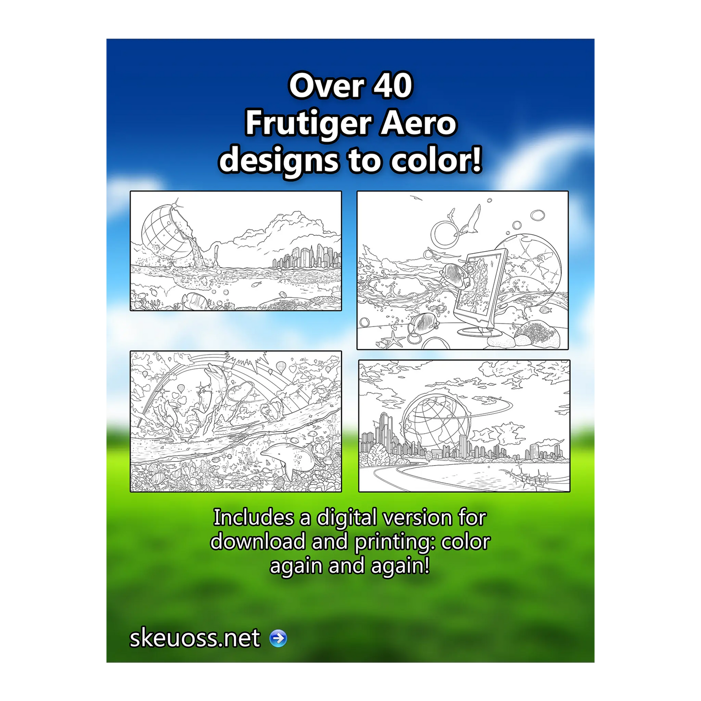 Frutiger Aero Coloring Book