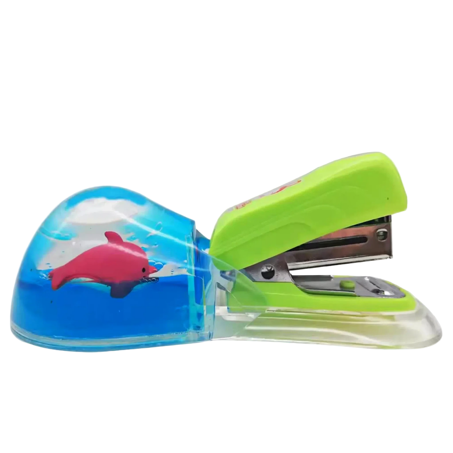 Frutiger Aero Stapler - Helvetica Aqua Aero Office Accessory with Liquid Bubble Design