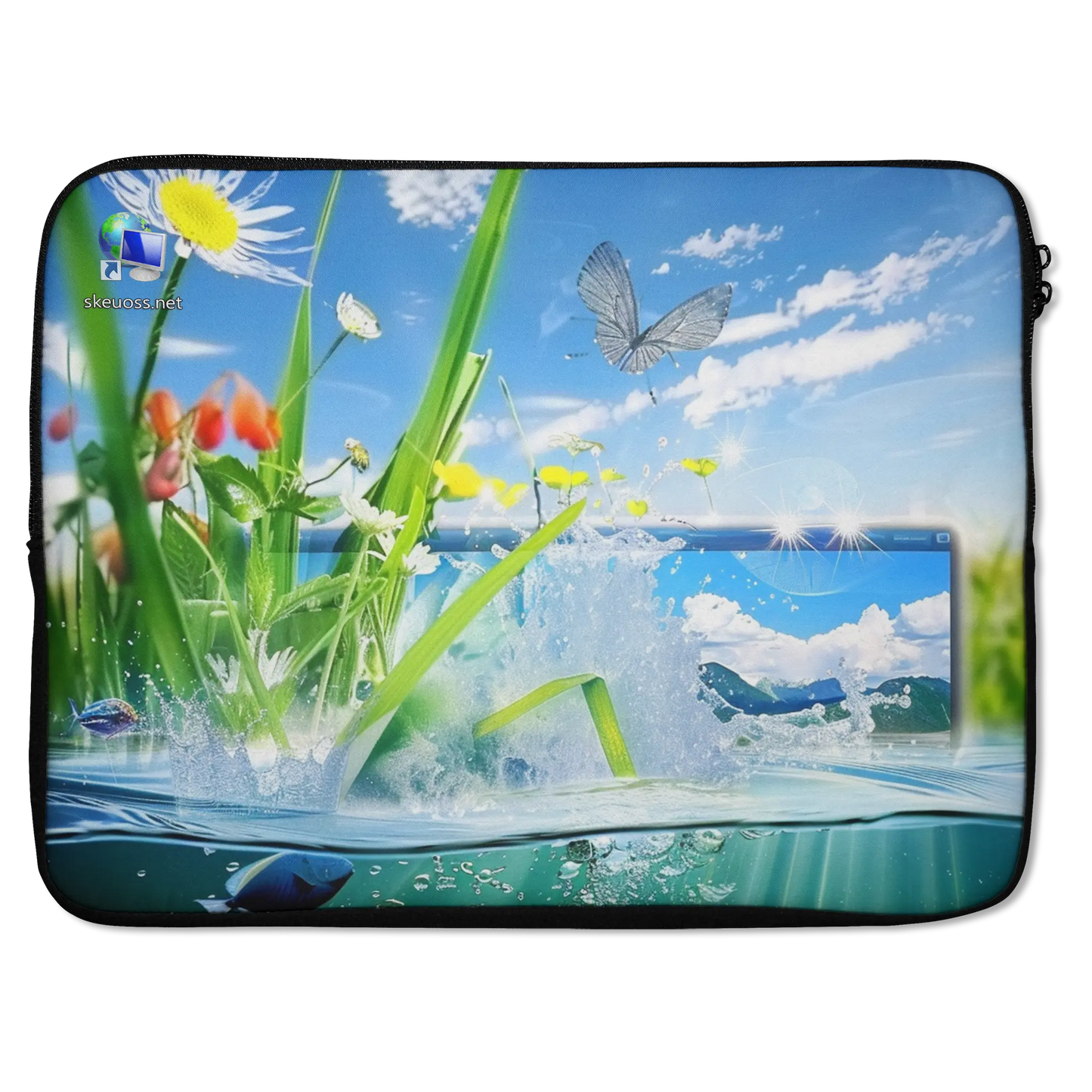 Frutiger Aero Laptop sleeve - Design 890