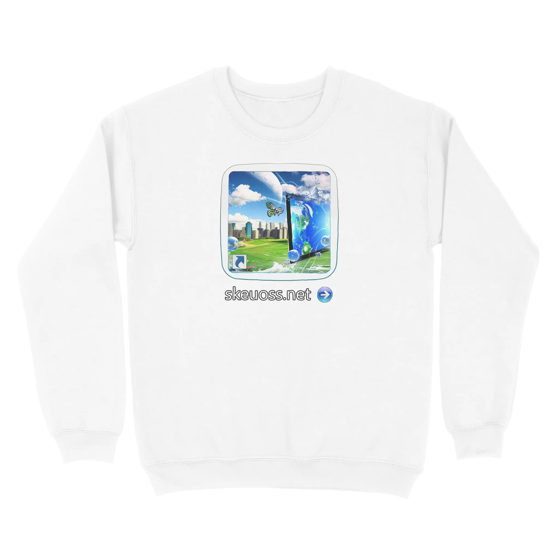Frutiger Aero Sweatshirt User Login Collection User 214 Skeuoss