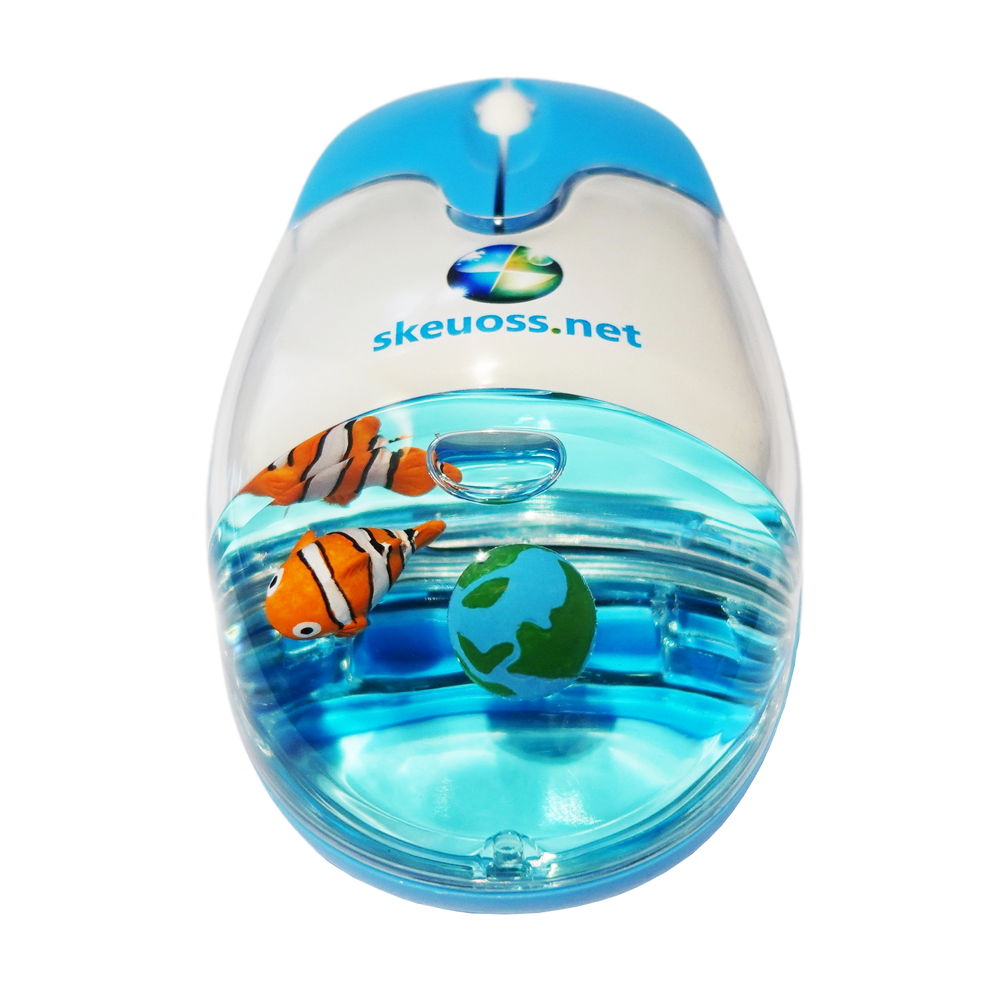 Skeuoss Frutiger Aero Aqua Liquid Mouse - Clear Blue