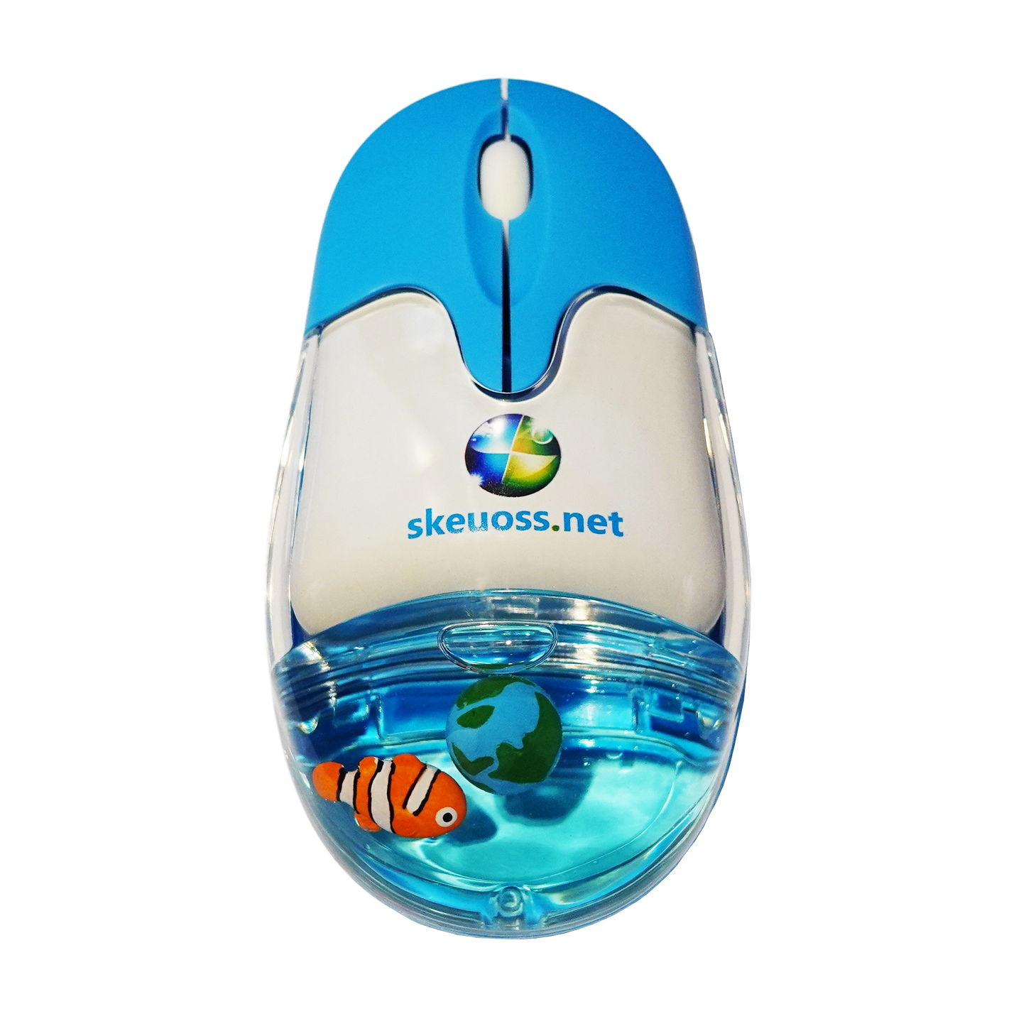 Skeuoss Frutiger Aero Aqua Liquid Mouse - Clear Blue