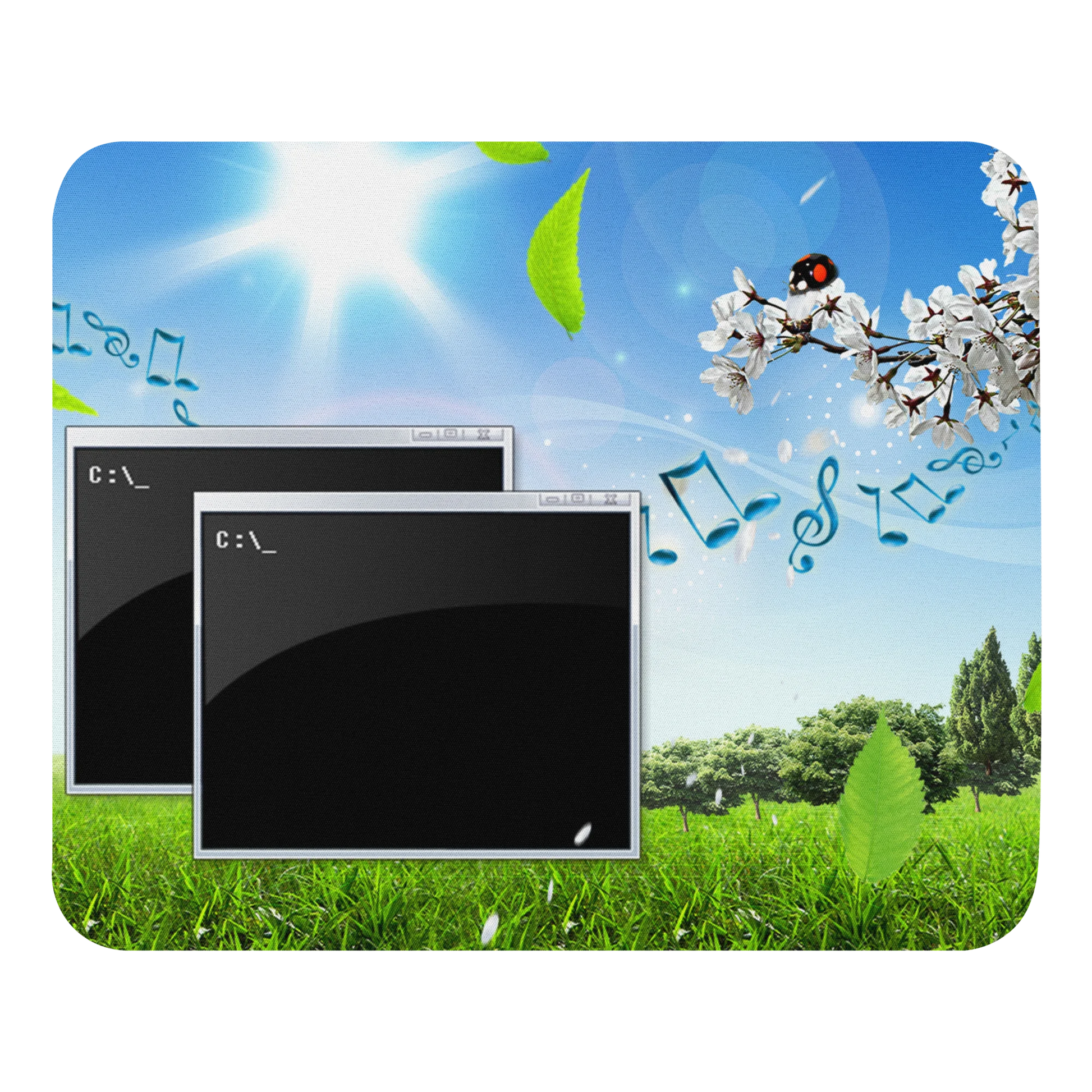 Frutiger Aero nostalgic office mouse pad merchandise computer accessories