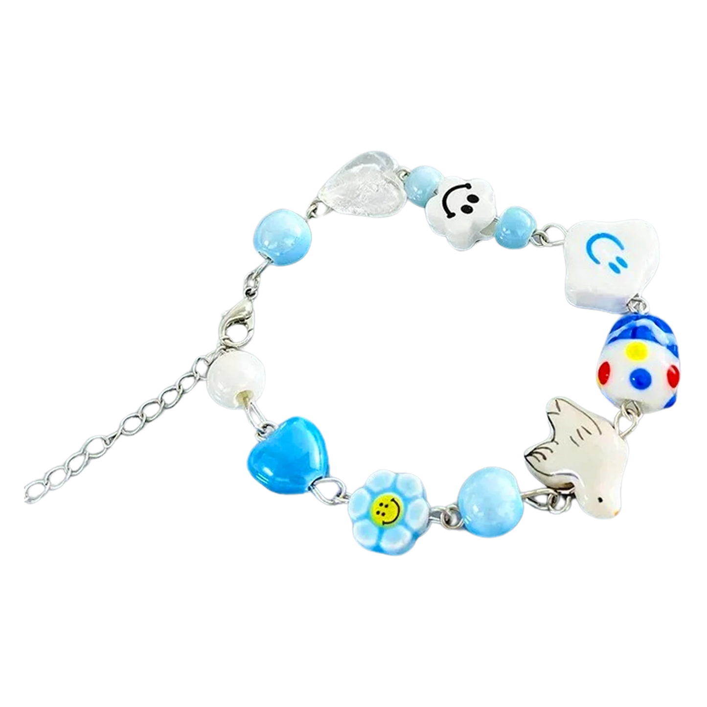 Frutiger Aero Bracelet - Childlike with Clouds, Bubbles, Smileys