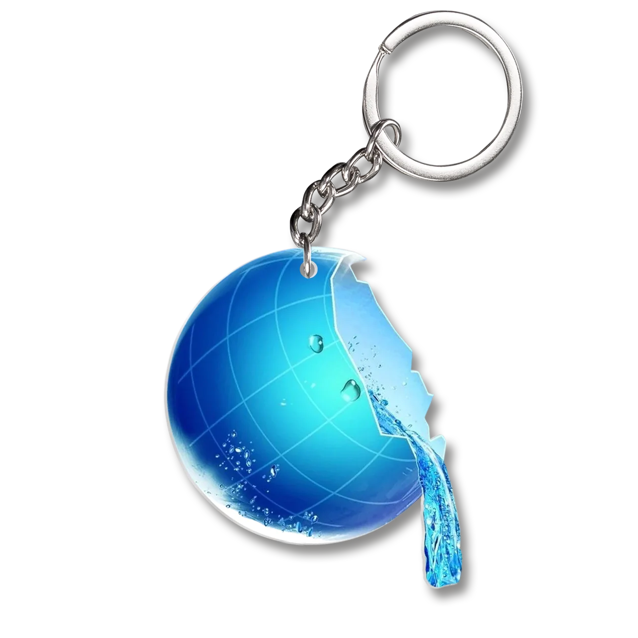 Frutiger Aero Keychain - Globe