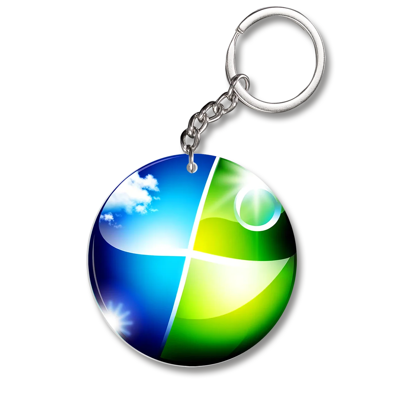 Frutiger Aero Keychain - Skeuoss Logo