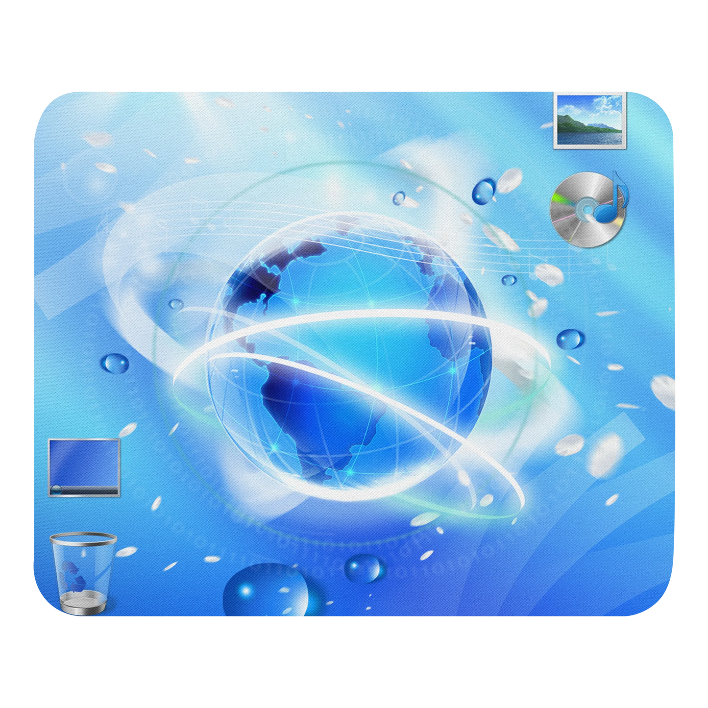 Frutiger Aero nostalgic office mouse pad merchandise computer accessories