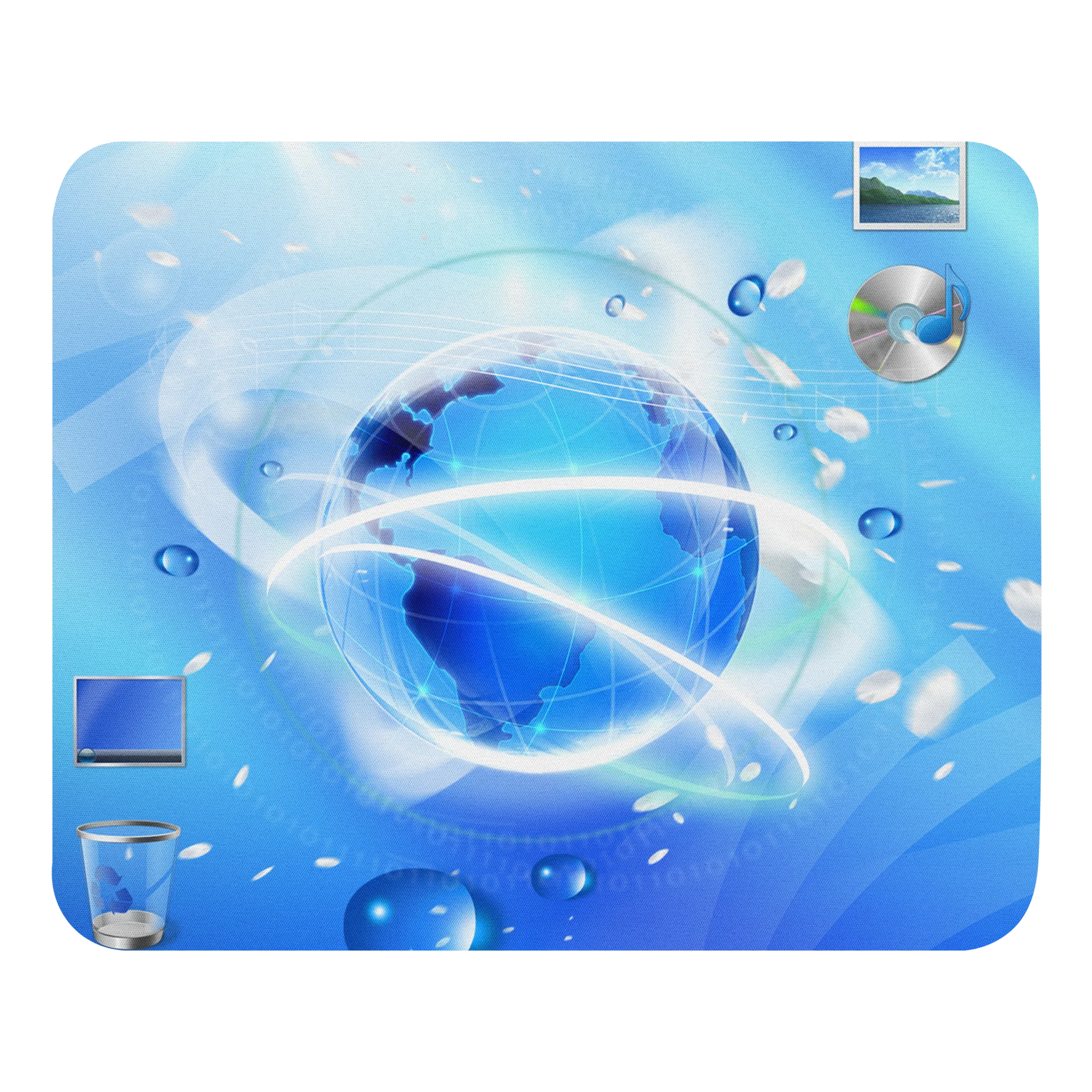 Frutiger Aero nostalgic office mouse pad merchandise computer accessories