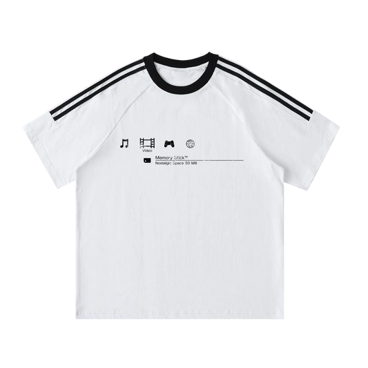 Nostalgic Space Striped T-Shirt