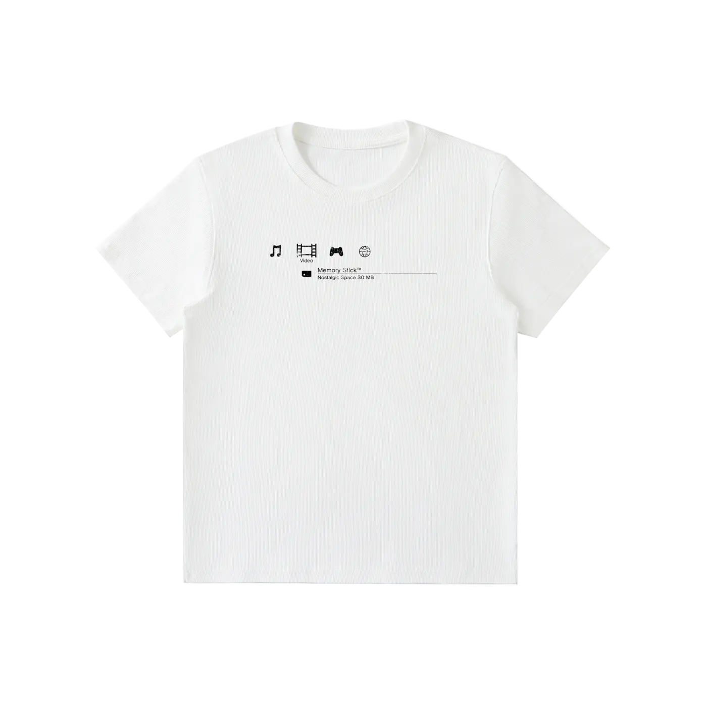Nostalgic Space Ribbed T-Shirt