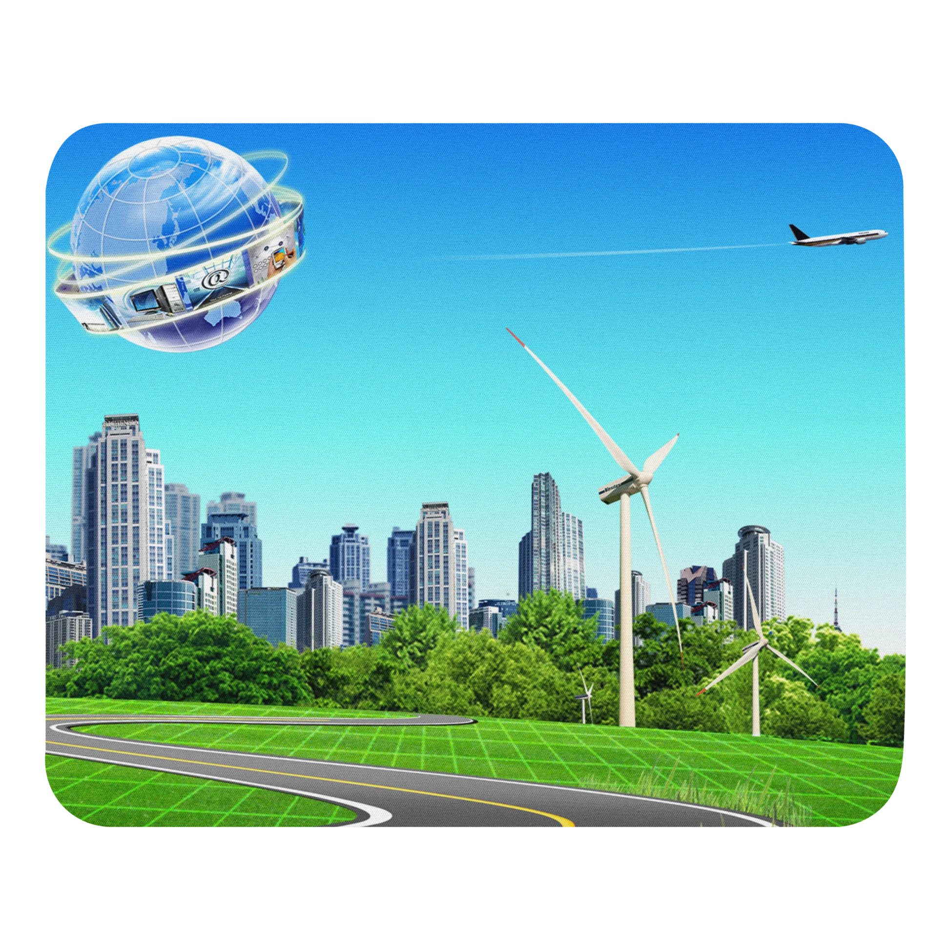 Frutiger Aero nostalgic office mouse pad merchandise computer accessories