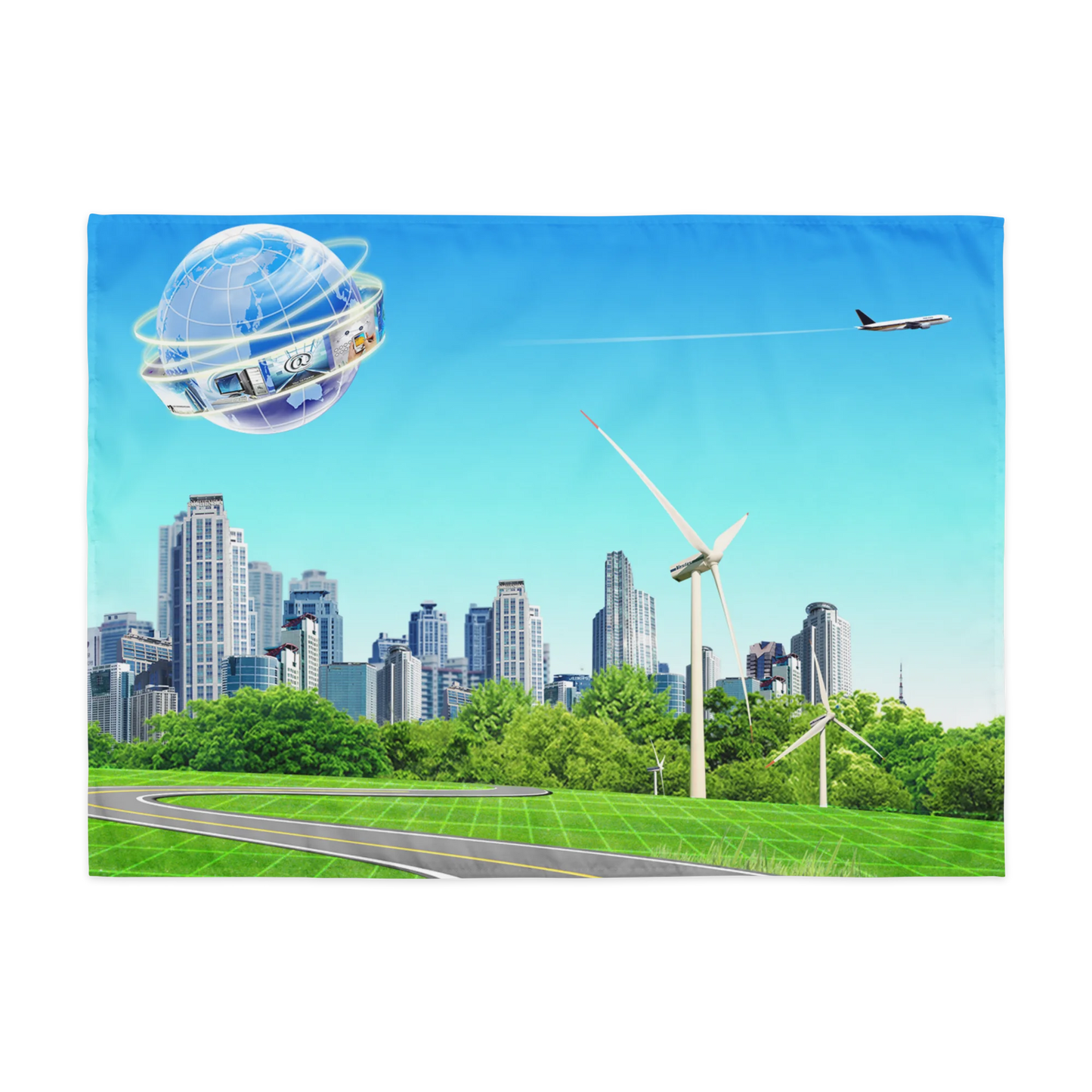 Frutiger Aero nostalgic poster tapestry merchandise decoration home