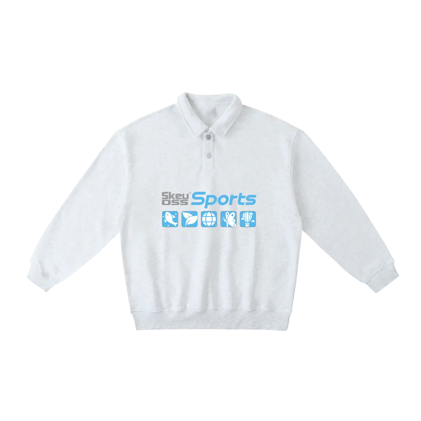 Skeuoss Sports Polo Sweatshirt